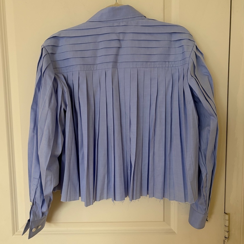 Undercover Jun Takahashi Blue Pleated Button Down Shirt - Picture 5 of 9